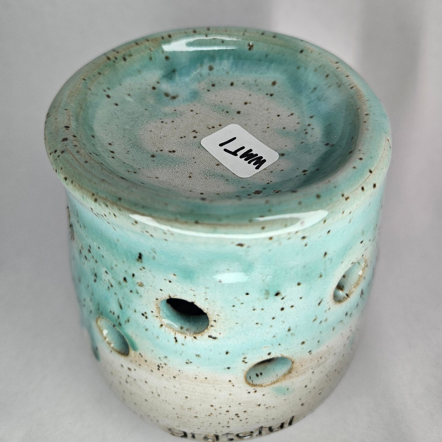 Wax Melter - grateful - White and Teal
