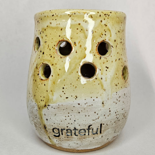 Wax melter - grateful - White and Gold