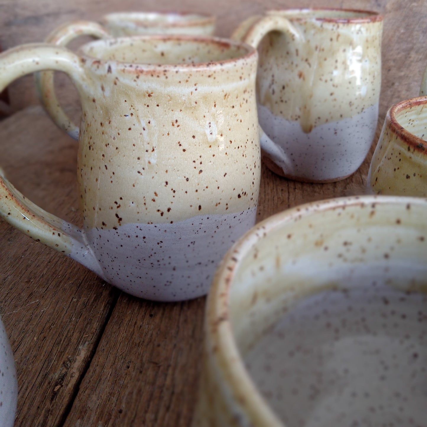 Yellow & White Mug - Large