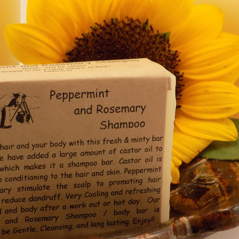 Peppermint and Rosemary Shampoo Bar