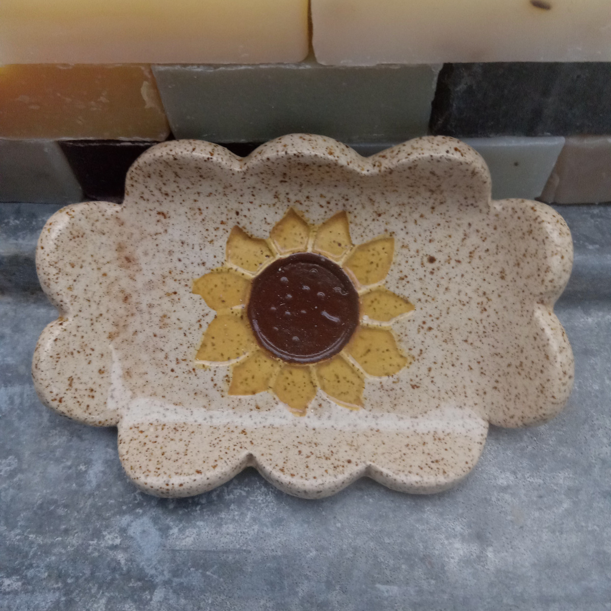 Sunflower Soap Dish