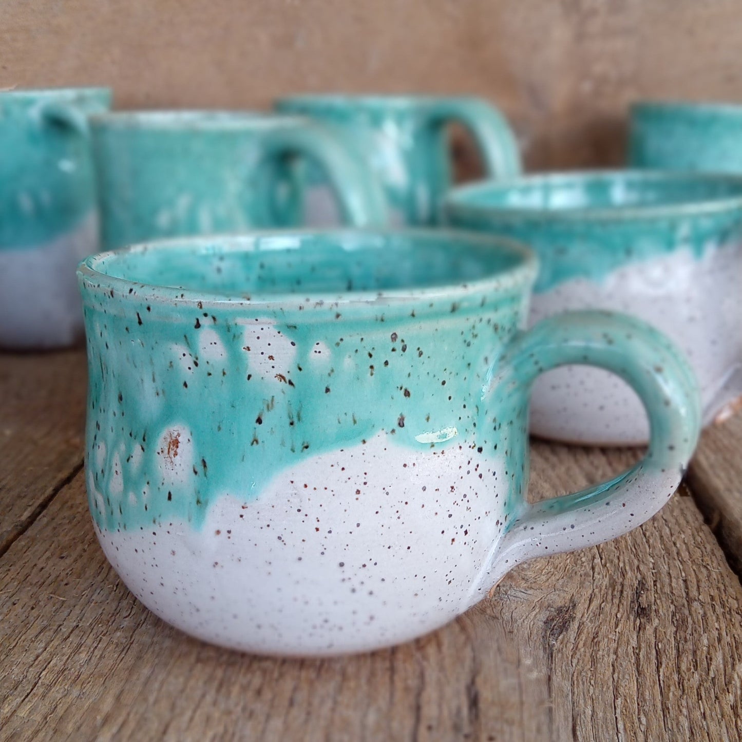 Green & White Mug - Large