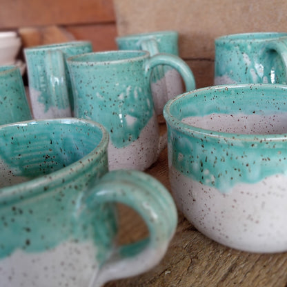 Green & White Mug - Large