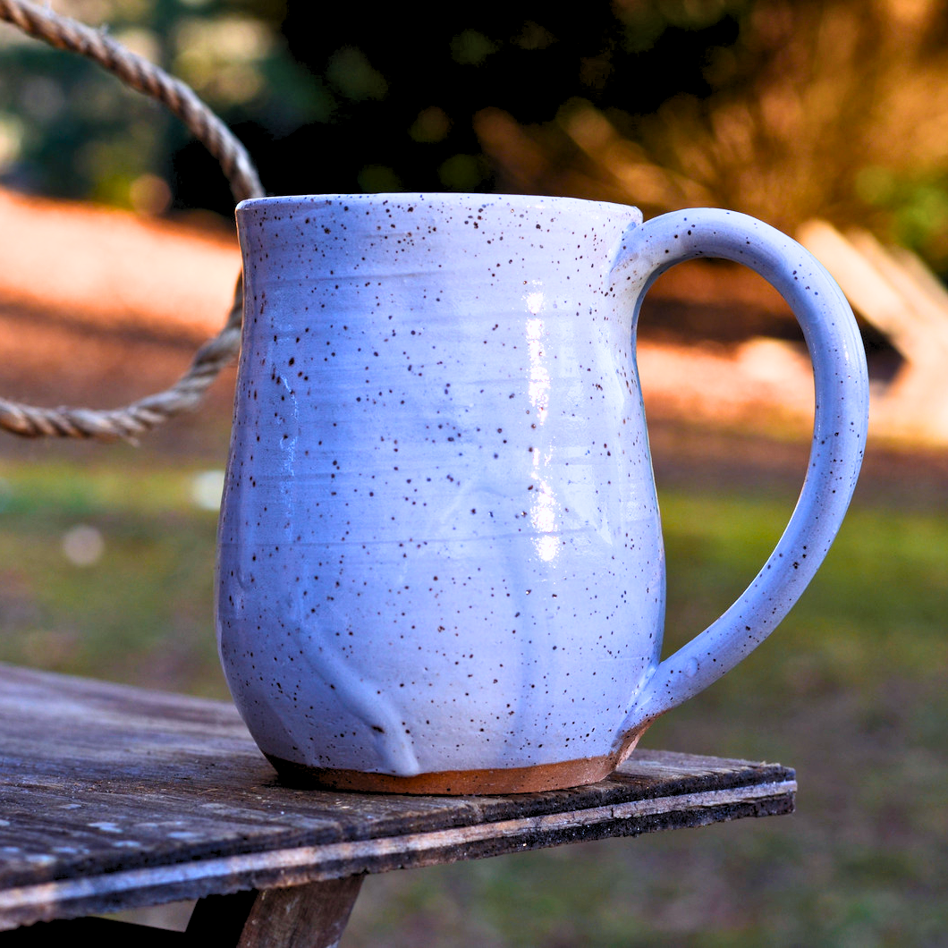 Freckled White Winter Mug - Small